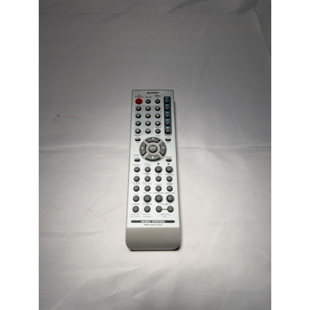 Sharp DVD Player Remote Control Silver Genuine OEM Replacement Original Untested